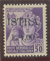 ITALIA - OCC. JUGOSLAVA DELL' ISTRIA SASS. 26 NUOVO - Jugoslawische Bes.: Istrien