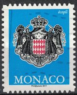 Monaco 2017 Oblitére Used Coat Of Armes Blason Armoiries Bleu écopli SU - Used Stamps