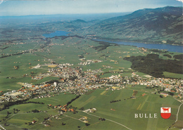 SUISSE,SWITZERLAND,SWISS, HELVETIA,SCHWEIZ,SVIZZERA ,FRIBOURG,GRUYERES,LAC,BULLE,VUE AERIENNE - Bulle