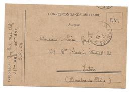 WWII PAUL GAY MARECHAL DES LOGIS 37 RAD 10 BAC SP 64 POUR ISTRES BD MISTRAL - CPA CORRESPONDANCE MILITAIRE - Guerre 1939-45