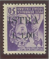 ITALIA - OCC. JUGOSLAVA DELL' ISTRIA SASS. 26a NUOVO - Yugoslavian Occ.: Istria