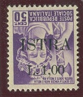 ITALIA - OCC. JUGOSLAVA DELL' ISTRIA SASS. 26a NUOVO - Joegoslavische Bez.: Istrië