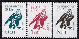 Kyrgyzstan - 2006 - Birds Of Prey - Saker Falcon - Mint Definitive Stamp Set - Kirgisistan