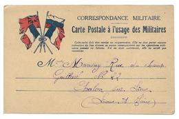 WWI POUR MANSUY RUE CHAMP GAILLARD CHALON SUR SAONE - CPA CORRESPONDANCE MILITAIRE - Guerra 1914-18