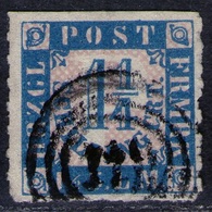 119 Itzehoe (Bhf) Auf 1 1/4 Shillinge Blau - Schleswig Holstein Nr. 7 - Schleswig-Holstein