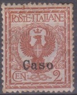 Italia Colonie Egeo Caso 1912 2c. SaN°1 MH/* Centrato Vedere Scansione - Ägäis (Caso)