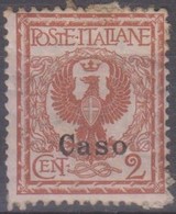 Italia Colonie Egeo Caso 1912 2c. SaN°1 MH/* Vedere Scansione - Aegean (Caso)