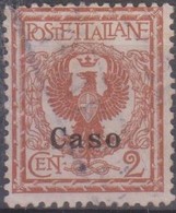 Italia Colonie Egeo Caso 1912 2c. SaN°1 (o) Vedere Scansione - Ägäis (Caso)