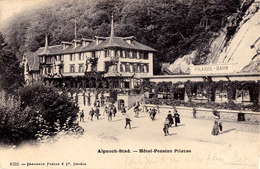 ALPNACH STAD : HÔTEL PENSION PILATUS / RESTAURANT / PILATUS - BAHN ~ 1900 (ae529) - Alpnach