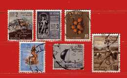 (Us.3) ) CEYLAN- CEYLON, °-1954 - Yv. 292-293-295-296-298-302 -  Usato. Used.  Come Scansione. - British Indian Ocean Territory (BIOT)