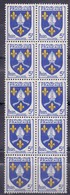 1960 France Armoiries  (Emblems) Oran 1 Value 10 STAMPS MNH - Collections