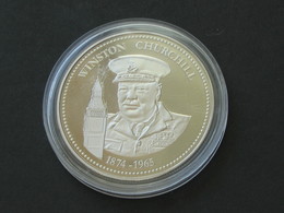 Médaille Charles De Gaulle - Winston Churchill 1874-1965   **** EN ACHAT IMMEDIAT **** - Royaux / De Noblesse