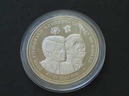 Médaille Charles De Gaulle - John Kennedy - Charles De Gaulle - 31 Mai 1961   **** EN ACHAT IMMEDIAT **** - Royaux / De Noblesse