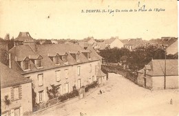 CPA - LOIRE-ATLANTIQUE - DERVAL, Un Coin De La Place De L'Eglise - Derval