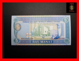 TURKMENISTAN 5 Manat 1993 P. 2  UNC - Turkmenistan