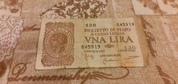 BIGLIETTO TRENO  DA  BARCELLONA- CASTROREALE A MILAZZO-1977 - Italië – 1 Lira