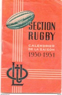 Petit Calendrier Du LOU Saison 1950-1951 - Rugby