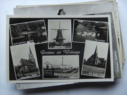 Nederland Holland Pays Bas Wolvega Met Molen En Kerken - Wolvega