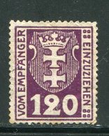 DANTZIG- Taxe Y&T N°8- Neuf Sans Gomme - Postage Due