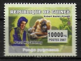 GUINEE  N° 2967  * *  Scoutisme Powell  MC Cartney Gorilles - Gorilles
