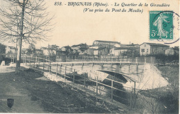 BRIGNAIS - N° 858 - LE QUARTIER DE LA GIRAUDIERE (Vue Prise Du Pont Du Moulin) - Brignais