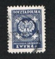 POLONIA (POLAND)   -  SG O534  - 1945   OFFICIAL STAMP: EAGLE     -    USED - Dienstzegels
