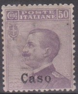 Italia Colonie Egeo Caso 1912 50c. SaN°7 MNH/** Centrato  Vedere Scansione - Ägäis (Caso)