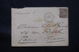 NOUVELLE CALÉDONIE - Enveloppe De Nouméa Pour Paris, Affranchissement Alphée Dubois - L 57336 - Storia Postale