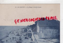 80 - LE CROTOY - LA PLAGE A MAREE HAUTE    -   SOMME - Le Crotoy