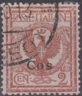 Italia Colonie Egeo Coo Cos 1912 2c. SaN°1 (o) Vedere Scansione - Egeo (Coo)