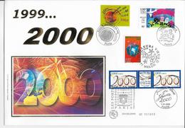 An 2000 - Enveloppe Oblitérée 1-1-2000 - TB - Lettres & Documents