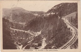 MOREZ    JURA   39- CPA  SEPIA   LES QUATRE  VIADUCS - Morez