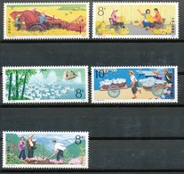 China Volksrepublik  Mi.Nr. 1497 - 1501   Berufe  Postfrisch - Unused Stamps