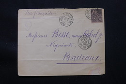 GUYANE - Enveloppe De Cayenne Pour Bordeaux En 1889, Affranchissement Alphée Dubois, Cachet Maritime - L 57352 - Covers & Documents