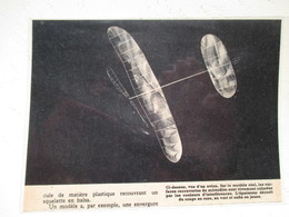 Modélisme - Avion Maquette  Balsa à Propulsion élastique  - Coupure De Presse De 1950 - Aerei E Elicotteri