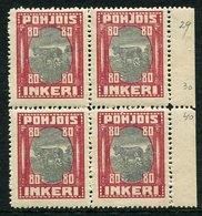 NORDINGERMANLAND 1920 Pictorial Definitive 80 P. Block Of 4 MNH / **.  Michel 11 - Ongebruikt