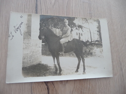 Carte Photo Militaire Militaria Officier Cheval - Guerra 1914-18