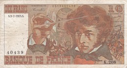 10 Francs 1975 S - 10 F 1972-1978 ''Berlioz''