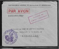 Madagascar - Lettre - 1938 - Lettres & Documents