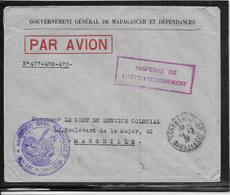 Madagascar - Lettre - 1938 - Brieven En Documenten