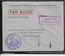 Madagascar - Lettre - 1938 - Cartas & Documentos