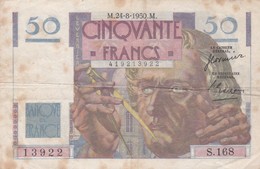 50 Francs 1950 M - 50 F 1946-1951 ''Le Verrier''