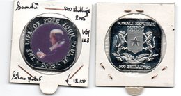 SOMALIE 500 SHILLINGS 2005 SILVERED PROOFLIKE THE LIFE OF POPE JOHN PAUL II - 4 - - Somalie