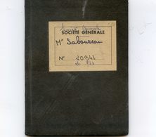 CARNET DE COMPTE SOCIETE GENERALE AU NOM DE SABOUREAU - Banco & Caja De Ahorros