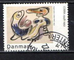 DANIMARCA - 2006 - DIPINTO DI A. JORN - PITTORE DEL MOVIMENTO COBRA (1948-1951) - USATO - Usado