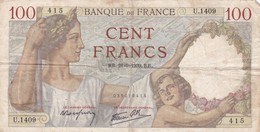 100 Francs 1939 RR - 100 F 1939-1942 ''Sully''