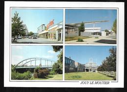 Cpm 9520894 Jouy Le Moutier 4 Vues Situées Sur Carte, Pont, Lycée, Collège, Centre Commercial - Jouy Le Moutier