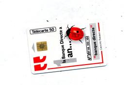 Telecarte 50 Banque Directe Coccinelle - Non Classificati