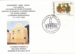 RELIGION, JEWISH, JUDISME, SYNAGOGUE, JEWISH INSTITUTE, SPECIAL COVER, 2004, ROMANIA - Jewish