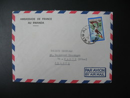 Lettre  Thème  Anniversaire De La Révolution  1971   Pour La Sté Générale En France Bd Haussmann Paris - Gebruikt